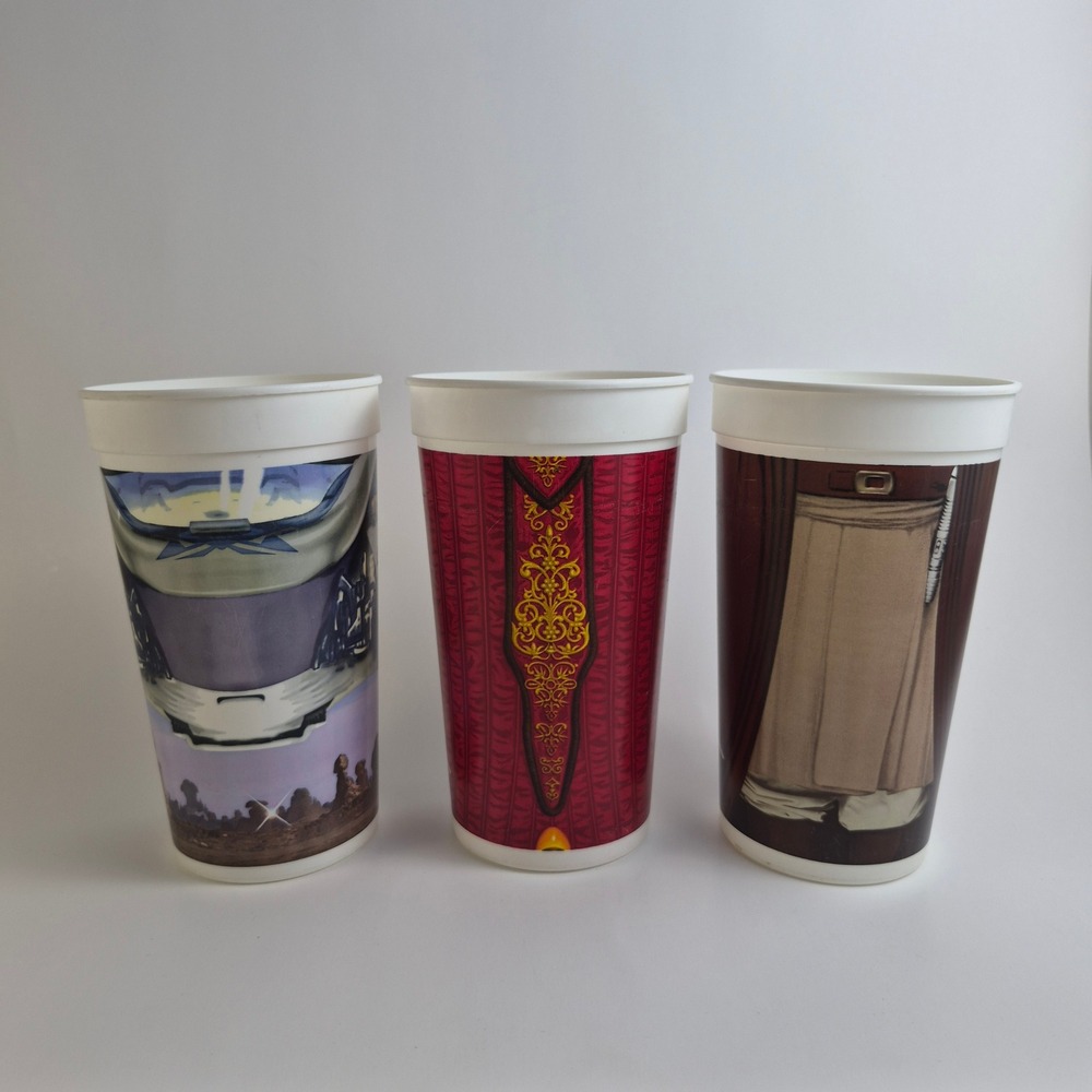 Vintage 1999 Star Wars Episode I Cups Set of 3 Anakin Amidala Mace Windu 90s
